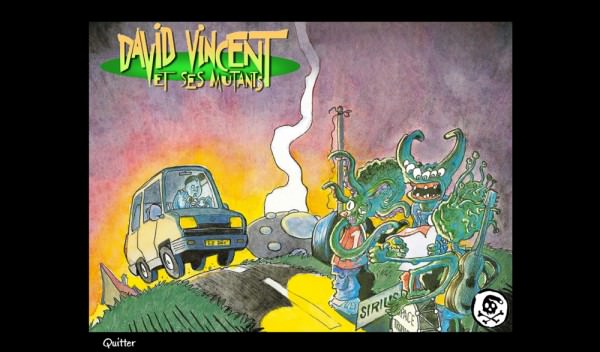 CD-ROM for an album of "David Vincent et ses Mutants"